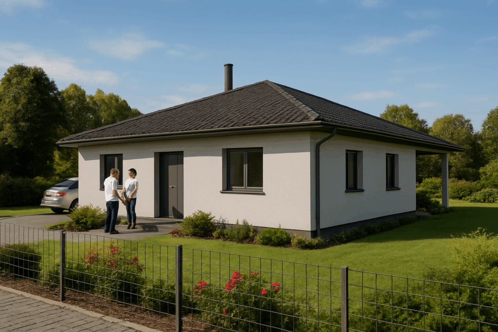 Bungalow 130 B Einfahrt
